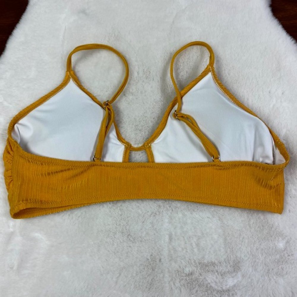 Cupshe Yellow Ribbed Keyhole Bikini Set - Picture 10 of 13